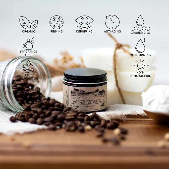100% Grass-Fed Whipped Tallow Balm & Organic Jojoba Oil infused - Image 4