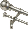 Double Curtain Rod 48 to 84 inch, Adjustable 1 inch Double Drapery Rod Rods by YuMierle
