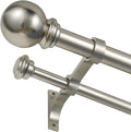 Double Curtain Rod 28 to 48 inch, Adjustable 1 inch Double Drapery Rod Rods by YuMierle