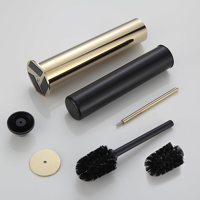 BGL Toilet Brush and Holder Set, Heavy Duty 304 Stainless Steel, Round Base and - Image 6