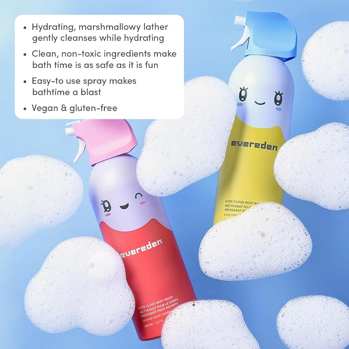 Evereden Kids Foam Soap, Cloud Body Wash: Spray, Shape & Splash: The Fun - Image 3