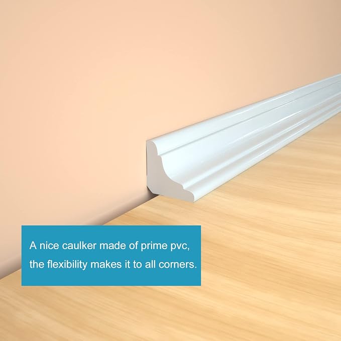 Flexible Trim Caulk Strip Wall Moulding Trim, 1 in x10 Ft Peel and Stick Trim - Image 4