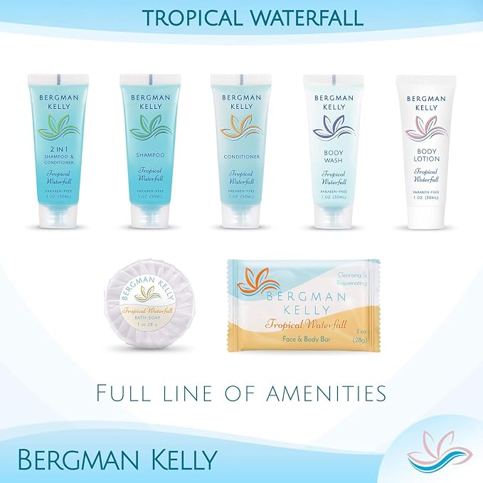 Bergman Kelly - Hotel Toiletries Bundle - Tropical Waterfall, 1 oz each - Image 6