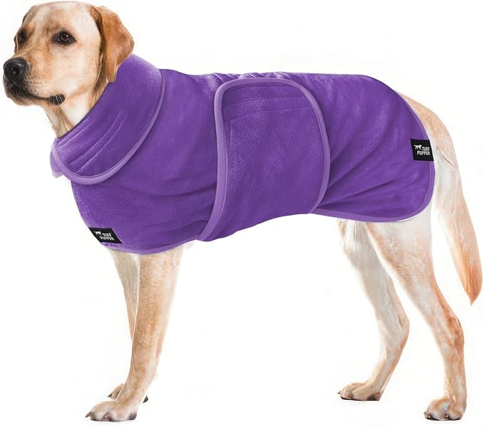 Tuff Pupper Fast Drying Dog Bath Robe | 800 GSM Plush Dog Towel by TuffPupper