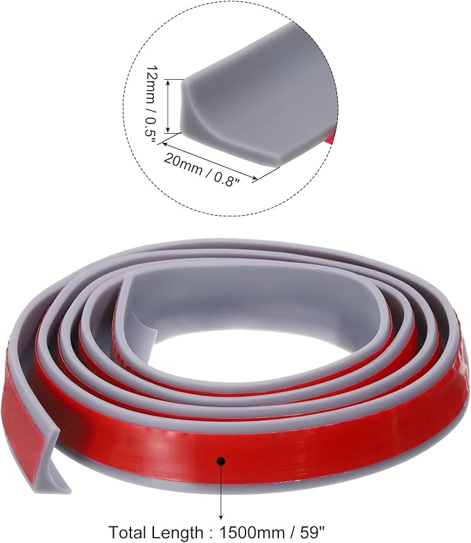 uxcell 59 Inch Collapsible Shower Barrier Stopper Water Splash Guard Blocker - Image 2