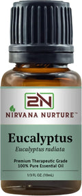 Eucalyptus Essential Oil 100% Pure Premium Therapeutic Grade, Undiluted by NirvanaNurture