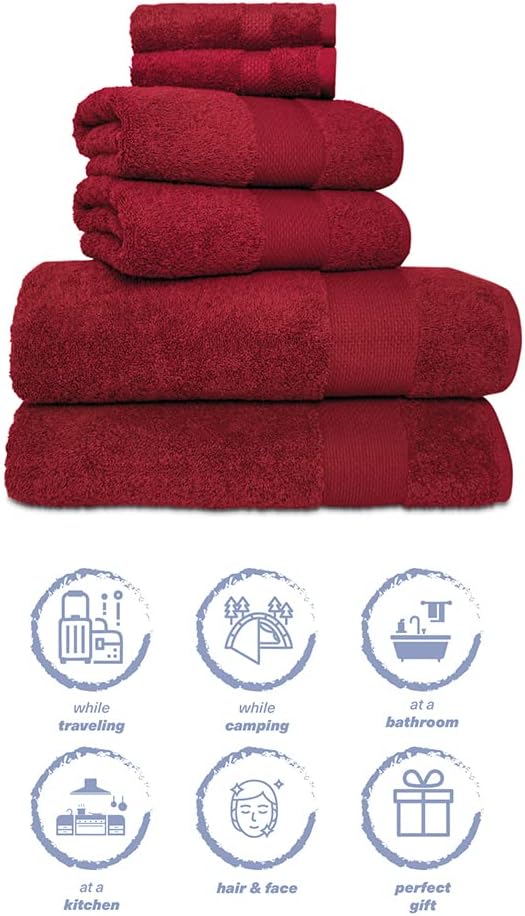 Hencely 6-Piece Bath Towel Set - Image 6