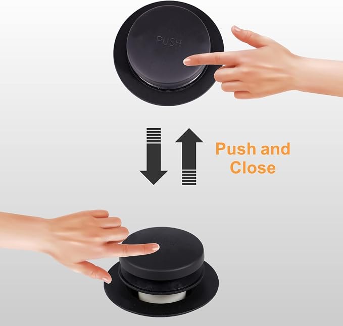 Black Bathtub Drain Tip Toe Tub Conversion Kit Assembly, Wellup Tub Drain Trim - Image 5