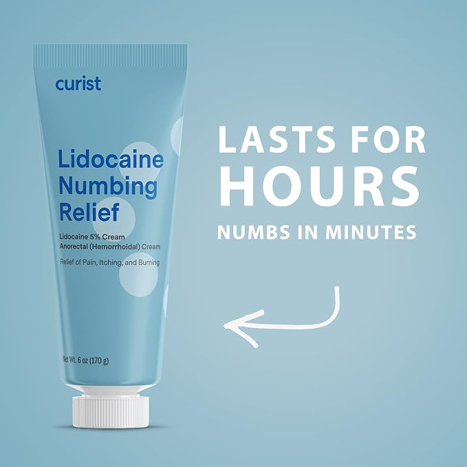 Curist 5% Lidocaine Numbing Cream - 6 oz XL Tube - Soothing Numbing Cream - Image 2