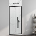 31-33" W x 72" H Pivot Swing Glass Shower Doors, 180° Rotating Retractable by ShowerDoor