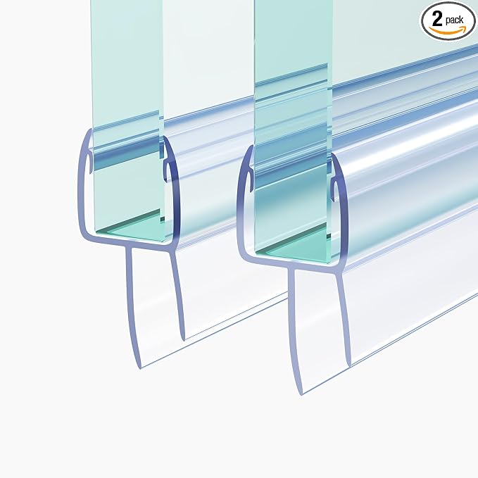 Shower Door Seal, Ultra Clear Frameless Shower Doors Strip, Stop Shower Leaks by Unknown