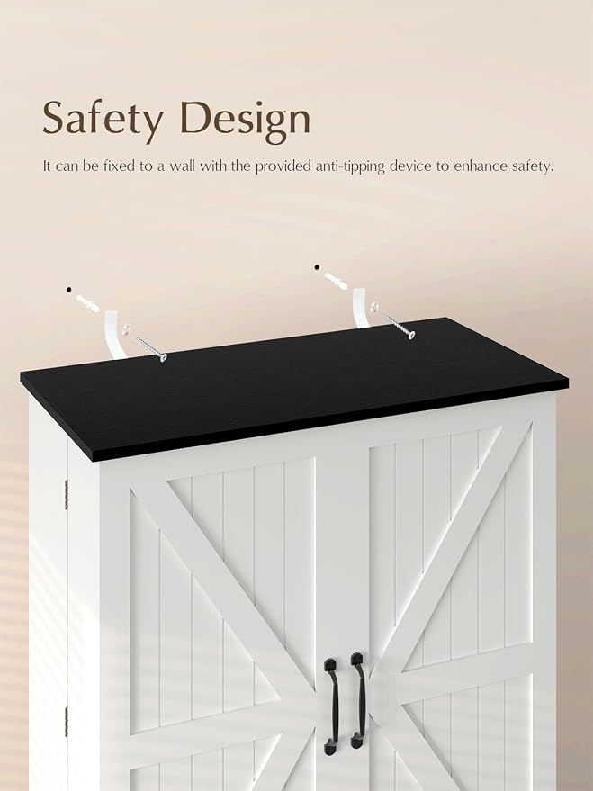 72" Tall Storage Cabinet, 31.5" Wide Freestanding Storage Cabinet - Image 6
