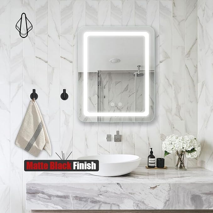 JQK Self Adhesive Towel Hook Black, No Drill Stick on Coat Robe Clothes Wall - Image 6