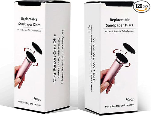 120pcs Foot File Sandpaper Discs Refill by I%C2%B7B%C2%B7NG