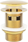 Tub Stopper Bathtub Drain, Brass Pop-up Freestanding Bathtub Drain Stopper by Ouditon