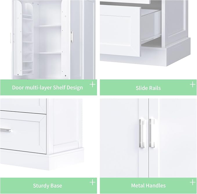 Merax 64" H Storage Cabinet - Image 6
