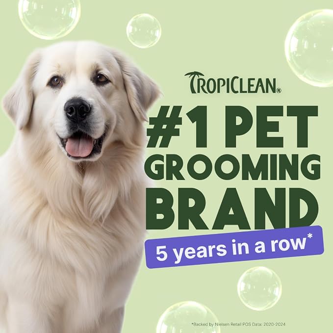 TropiClean Whitening Dog Shampoo, Puppy Safe, Made in the USA, Cat Friendly - Image 3