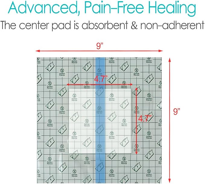 25 Pcs Waterproof Shower Cover 9"x9" - Image 6