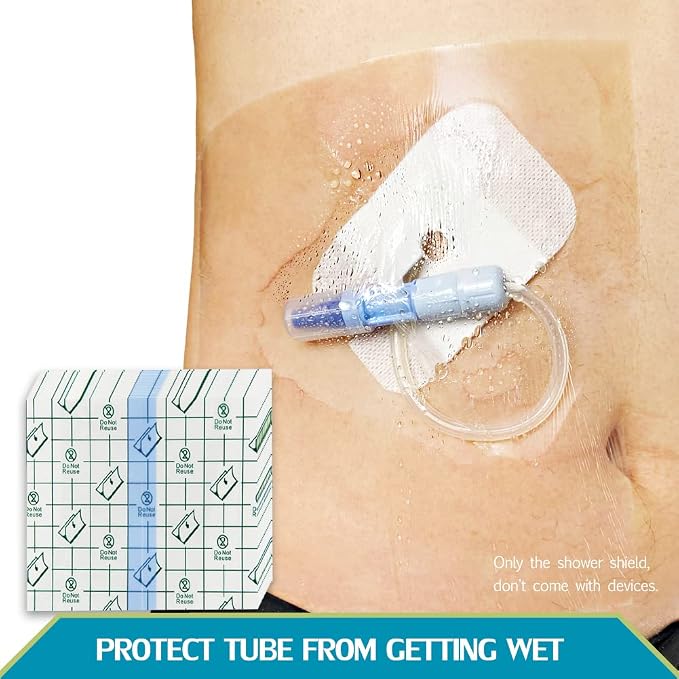 50 Pieces Waterproof Dialysis Port Shower Cover Shields PD Catheter Shower - Image 3