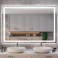 ISKM 51'' x 40'' LED Mirror for Bathroom Lighted Vanity Mirror for Wall Front by ISKM-IStillKeepMovin