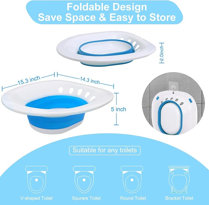 Electric Sitz Bath, Sitz Bath for Hemorrhoids, Sitz Bath for Toilet Seat - Image 5