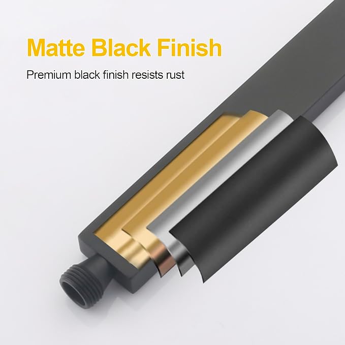Matte Black High Pressure Handheld Shower Head - Image 3