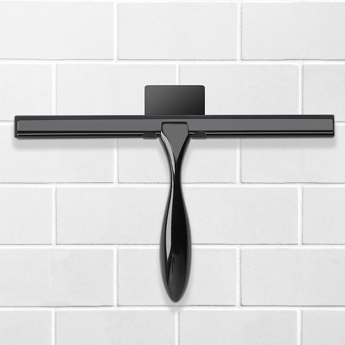 Simtive 14-Inch Shower Squeegee Set, Includes Shower Door Hook and Adhesive Hook - Image 5