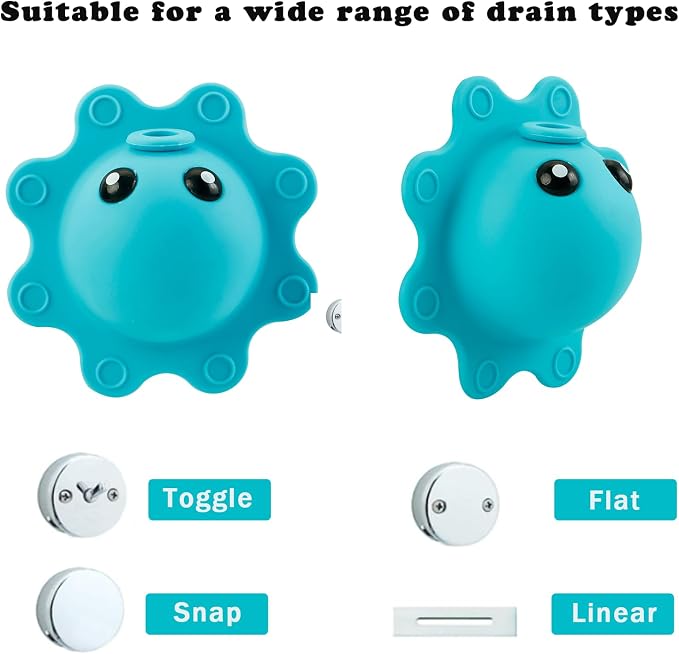PandaEar Bathtub Overflow Drain Cover, Silicone Bath Tub Drain Stoppers - Image 7