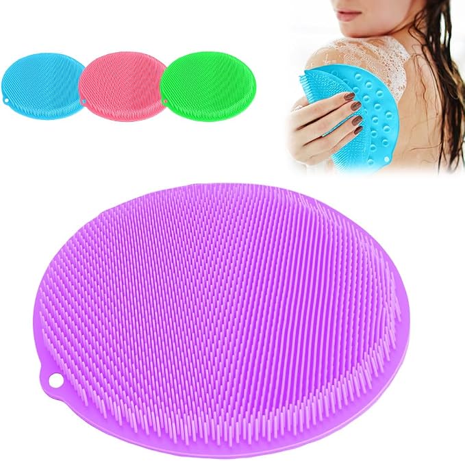 Silicone Shower Foot Scrubber Mat, 2025 Upgrade Shower Mat Slip Suction Cups by Unknown