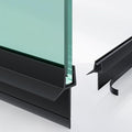 2-Pack Frameless Shower Door Bottom Seal Clear Glass Seal Strip Shower Door by AquivaCoast