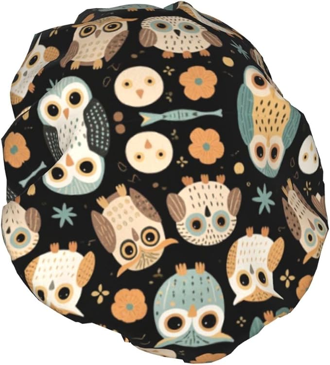Women Girls Double Layers Waterproof Shower Caps EVA Bath Hats - Image 2