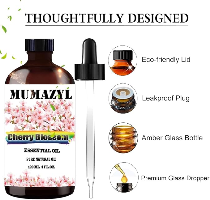 Cherry Blossom Essential Oil, Cherry Blossom Oil 4 Fl Oz 120ML - Image 2