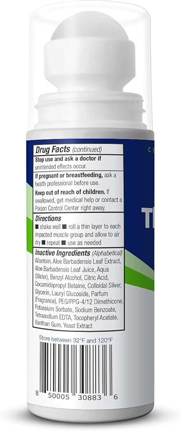 Theraworx Relief for Muscle Cramps Roll-On Fast-Acting Muscle Spasm, Leg - Image 3