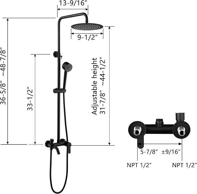 Shower Faucet - Shower Faucets Sets Complete, Shower System - Outdoor Shower - Image 8