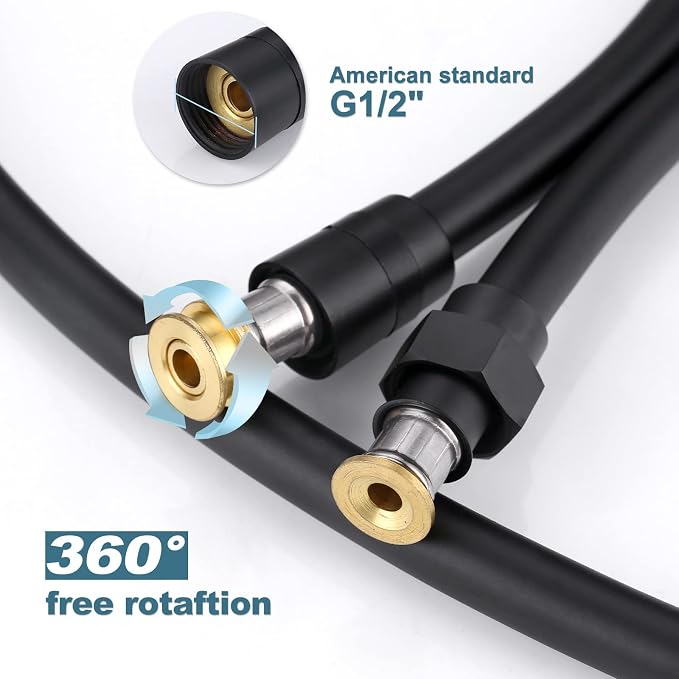 Aleasha Shower Hose, 79 Inches Extra Long Shower Head Hose Extension - Image 5