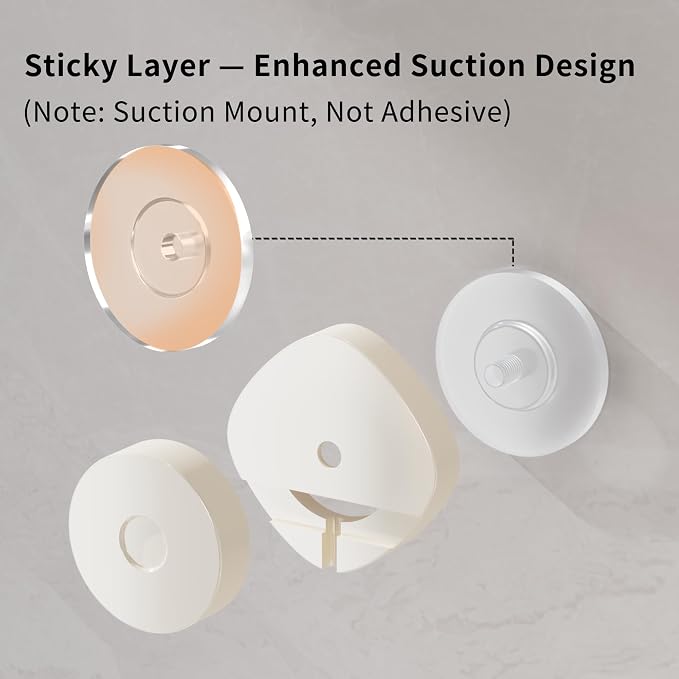 KEGII Shower Caddy Suction Cup – 3 Pack Suction Bathroom Organizer Shelf - Image 4