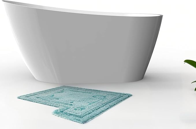 Freestanding Bathtub – 59 Inch Acrylic Soaking Bathtub - Image 2