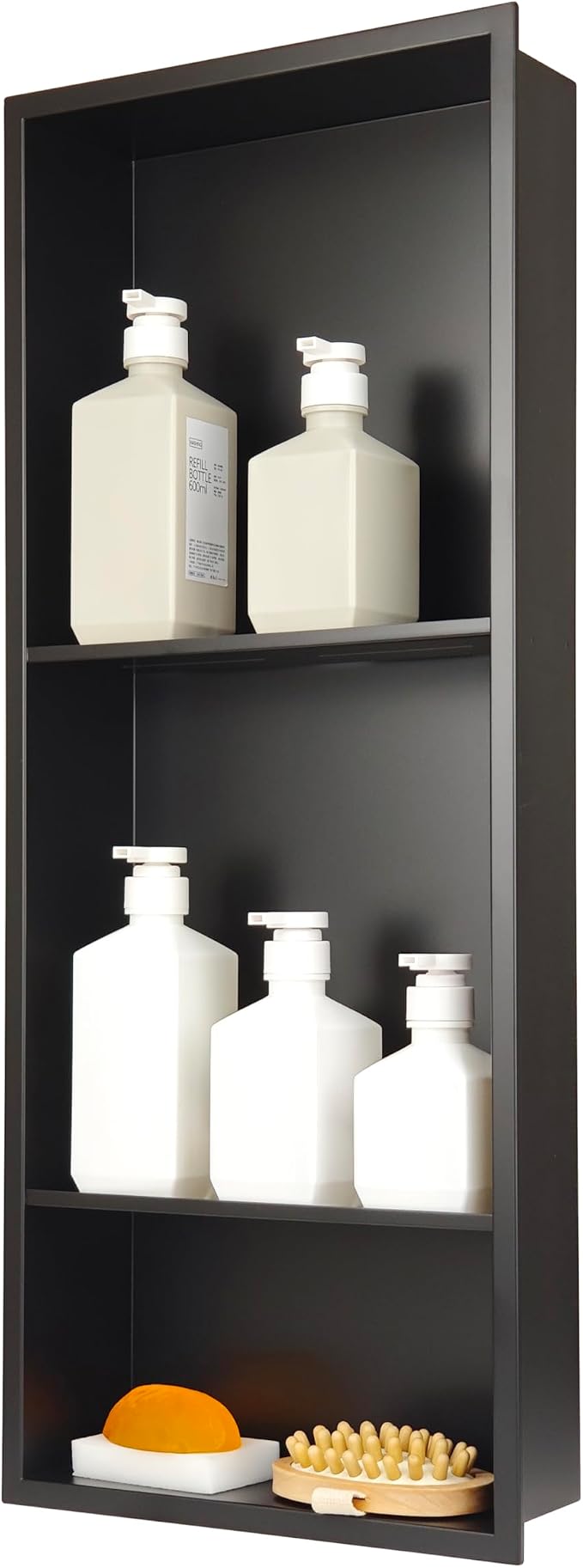 Stainless Steel Niche for Shower Wall，Shower Niche Insert Tile Ready ，Organizer by IKITRAEE