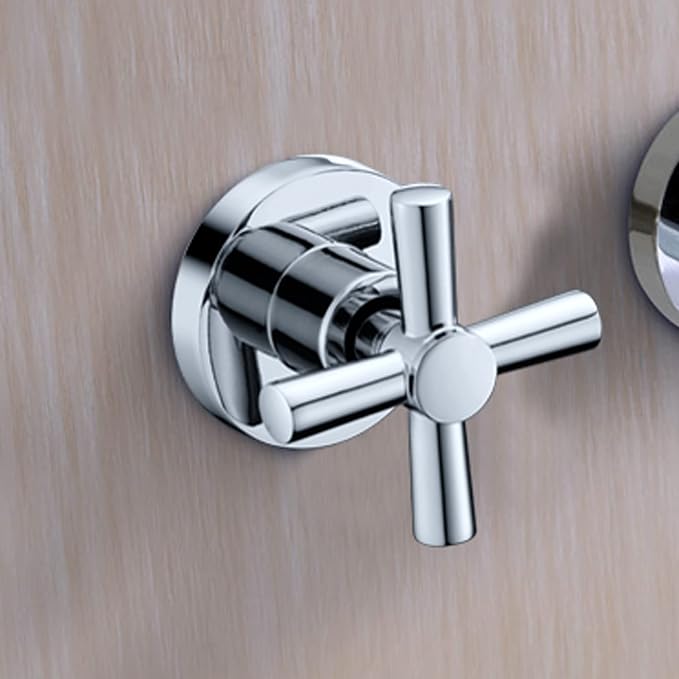 SUMERAIN Tub Filler Wall Mounted Tub Faucet High Flow Bathtub Faucet Chrome - Image 6