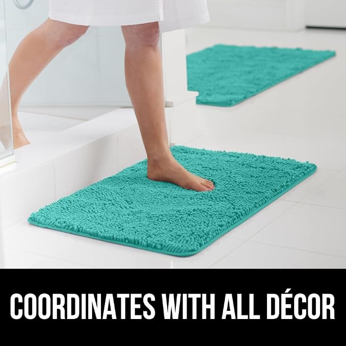GORILLA GRIP Bathroom Rug Sets, Soft Chenille 2 Piece Area Rugs Set, Toilet - Image 9