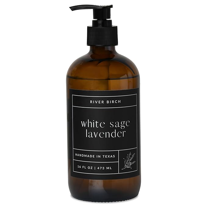 River Birch White Sage Lavender Scented Natural Hand Soap -Handmade Soap by RiverBirch