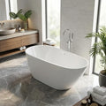67 Inch Acrylic Freestanding Bathtub, Acrylic Soaking Bathtub by Unknown