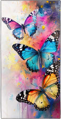 Artistic Watercolor Butterfly Beach Towel 36"x72" Quick-Dry Soft Microfiber by Rstick