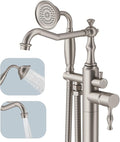 Hoimpro Free Standing Tub Faucet Freestanding Tub Filler Stand Alone Bath Tub by Hoimpro