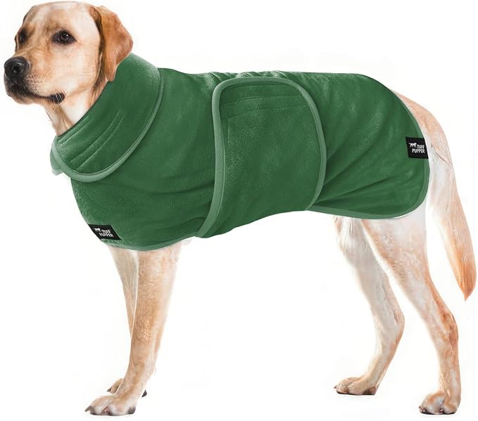 Tuff Pupper Fast Drying Dog Bath Robe | 800 GSM Plush Dog Towel by TuffPupper