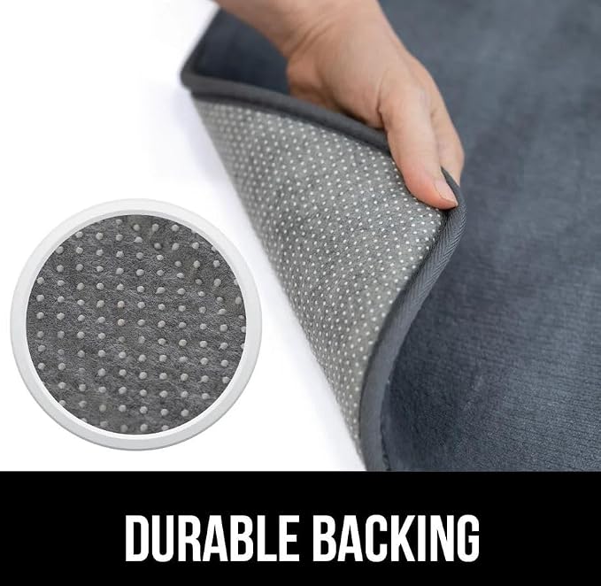 GORILLA GRIP Memory Foam Bath Rugs, Soft Absorbent Velvet Bathroom Mats - Image 10
