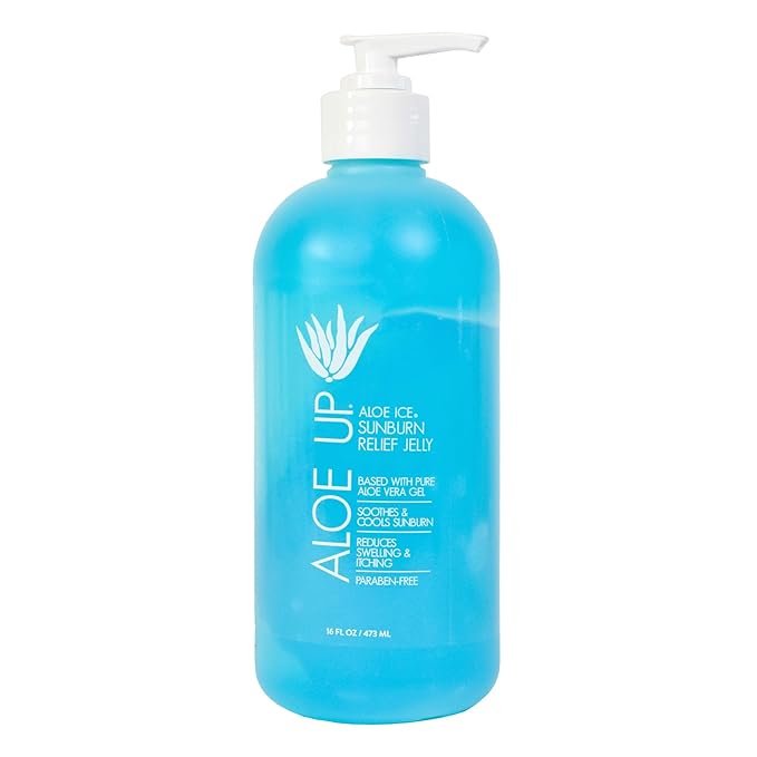 Aloe Ice Sunburn Relief Jelly – Face and Body Organic After Sun Gel – by AloeUp
