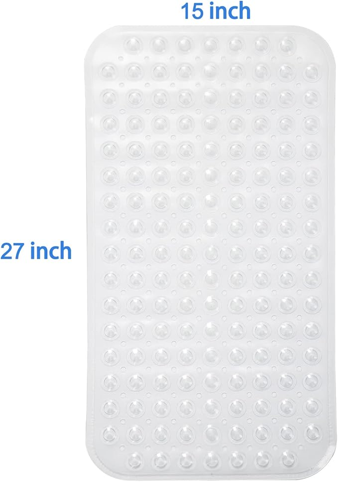 AmazerBath Bath Tub Mat, Medium Size 27.6 x 15 Inches Non-Slip Shower Mats - Image 7