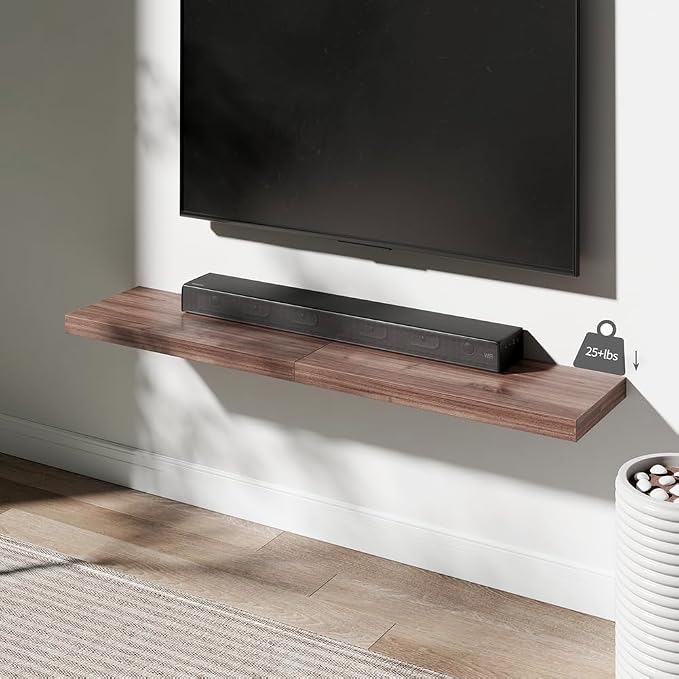 Floating Shelf, 36 in W x 12.75 in D x 2 in H Wooden Floating Wall Shelf - Image 5
