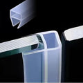 Frameless Soft Shower Door Sweep Seal Drip Rail, Glass Shower Silicone Door by Zjclx